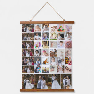 Ontwerp je eigen 40 fotocollage hangend wandkleed