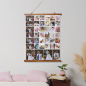 Ontwerp je eigen 40 fotocollage hangend wandkleed (Slaapkamer)