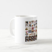 Ontwerp je eigen 40 fotocollage koffiemok (Voorkant links)