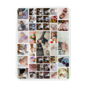 Ontwerp je eigen 40 fotocollage magneet (Verticaal)