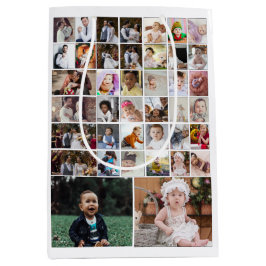 Ontwerp je eigen 40 fotocollage medium cadeauzakje