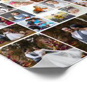 Ontwerp je eigen 40 fotocollage poster (Hoek)