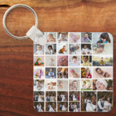 Ontwerp je eigen 40 fotocollage sleutelhanger (Voorkant)