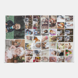 Ontwerp je eigen 40 fotocollage theedoek