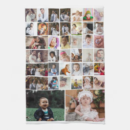 Ontwerp je eigen 40 fotocollage theedoek