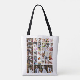 Ontwerp je eigen 40 fotocollage tote bag