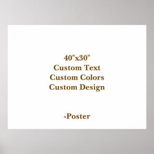 Ontwerp je eigen 40"x30" matte poster (Voorkant)
