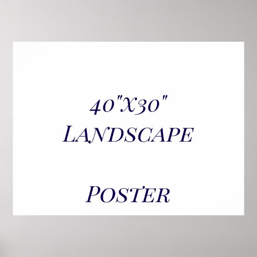 Ontwerp je eigen 40"x30" poster (Voorkant)