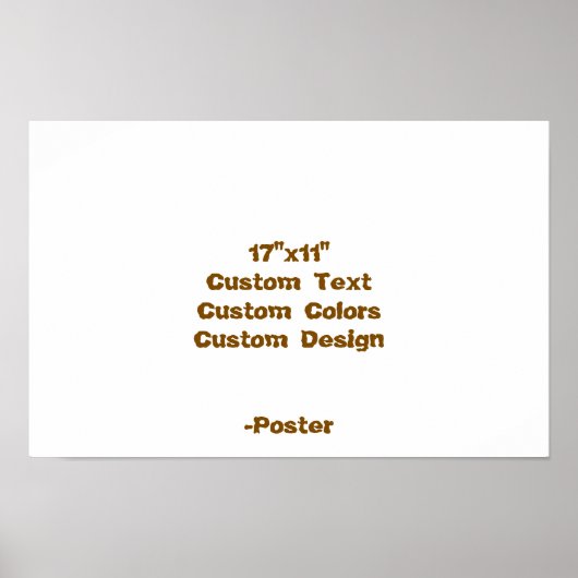 Ontwerp Je Eigen 43x28cm Mat Poster (Voorkant)