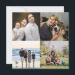 Ontwerp je eigen 4 familiefoto collage  feestdagenkaart<br><div class="desc">Ontwerp je eigen 4 familiefoto collage kerstkaart</div>