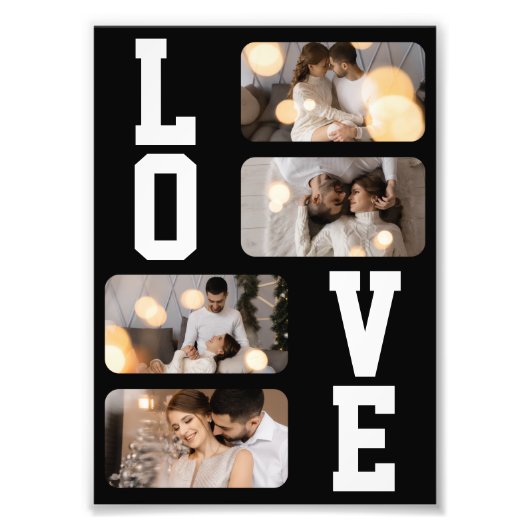Ontwerp Je Eigen 4 Foto Collage Afdruk (Voorkant)
