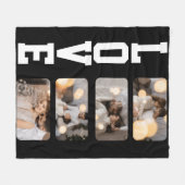 Ontwerp Je Eigen 4 Foto Collage Fleece Deken (Voorkant (Horizontaal))