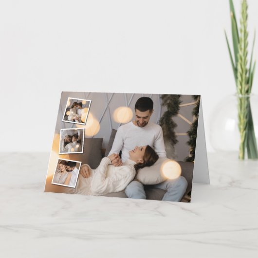 Ontwerp Je Eigen 4 Foto Collage Kaart (Voorkant)