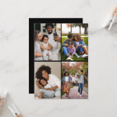 Ontwerp je eigen 4 foto collage kaart (Voorkant / Achterkant in situ)