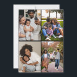 Ontwerp je eigen 4 foto collage kaart<br><div class="desc">Personaliseer je fotografie. Je kunt dit aangepaste product maken voor speciale gelegenheden zoals huwelijken,  verjaardagen,  Kerstmis,  Feestdagen,  Herdenkingen,  Afstudeerders,  Jubileum en meer. Het kan ook worden gegeven als een cadeau aan je beste vriend,  goede vriend,  familie en verwanten.</div>