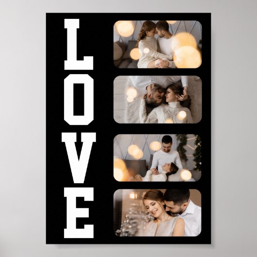 Ontwerp Je Eigen 4 Foto Collage Poster (Voorkant)