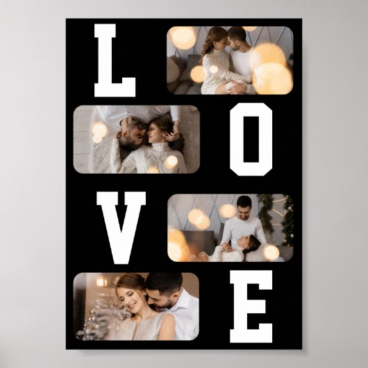 Ontwerp Je Eigen 4 Foto Collage Poster (Voorkant)