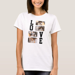 Ontwerp Je Eigen 4 Foto Collage T-shirt