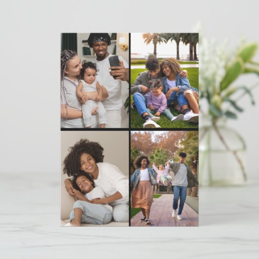 Ontwerp je eigen 4 fotocollage (Staand voorkant)