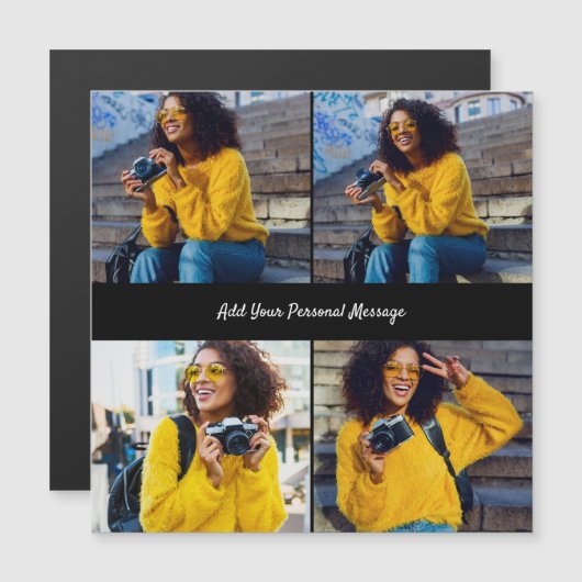 Ontwerp je eigen 4 fotocollage (Voorkant / Achterkant)