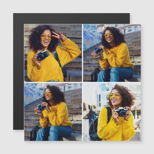 Ontwerp je eigen 4 fotocollage (Voorkant / Achterkant)