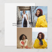 Ontwerp je eigen 4 fotocollage aankondiging (Voorkant / Achterkant)