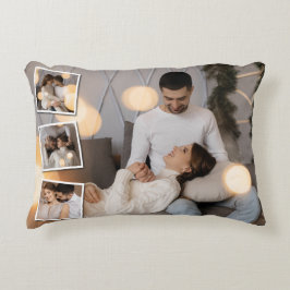 Ontwerp je eigen 4 fotocollage accent kussen