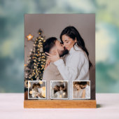 Ontwerp je eigen 4 fotocollage acryl bord (Neutraal)