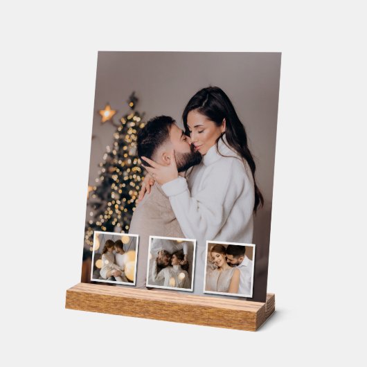 Ontwerp je eigen 4 fotocollage acryl bord (Hoek)