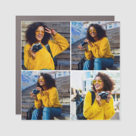 Ontwerp je eigen 4 fotocollage automagneet
