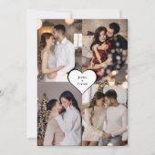 Ontwerp je eigen 4 fotocollage bedankkaart (Voorkant)