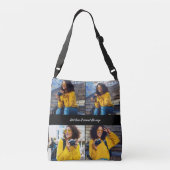 Ontwerp je eigen 4 fotocollage crossbody tas (Achterkant)