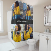 Ontwerp je eigen 4 fotocollage douchegordijn (In situ)