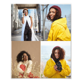 Ontwerp je eigen 4 fotocollage foto afdruk