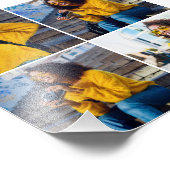 Ontwerp je eigen 4 fotocollage foto afdruk (Hoek)