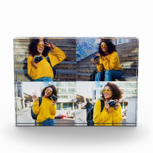 Ontwerp je eigen 4 fotocollage fotoblokken (Voorkant)