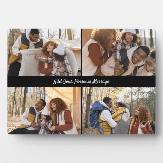 Ontwerp je eigen 4 fotocollage fotoplaat (voorkant)