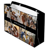 Ontwerp je eigen 4 fotocollage groot cadeauzakje (Achterkant Gekanteld)