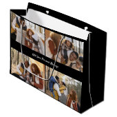 Ontwerp je eigen 4 fotocollage groot cadeauzakje (Voorkant Gekanteld)