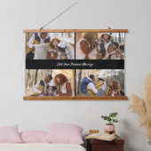 Ontwerp je eigen 4 fotocollage hangend wandkleed (Slaapkamer)