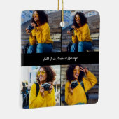 Ontwerp je eigen 4 fotocollage keramisch ornament (Rechts)