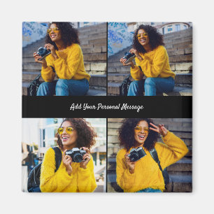 Ontwerp je eigen 4 fotocollage magneet