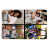 Ontwerp je eigen 4 fotocollage magneet (Horizontaal)