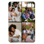 Ontwerp je eigen 4 fotocollage magneet (Verticaal)