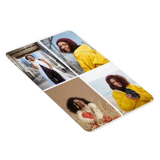 Ontwerp je eigen 4 fotocollage magneet (Rechterzijde)