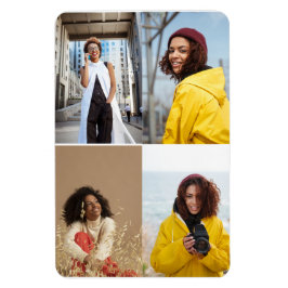 Ontwerp je eigen 4 fotocollage magneet