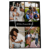 Ontwerp je eigen 4 fotocollage medium cadeauzakje (Voorkant)