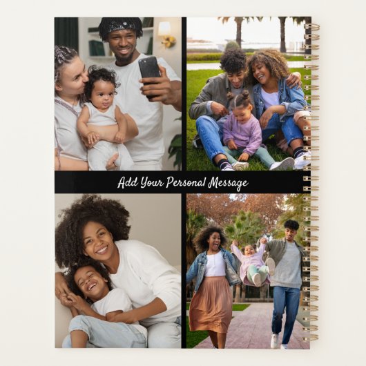 Ontwerp je eigen 4 fotocollage planner (Achterkant)