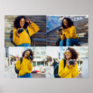 Ontwerp je eigen 4 fotocollage poster