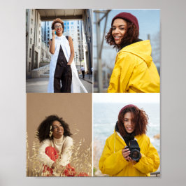 Ontwerp je eigen 4 fotocollage poster